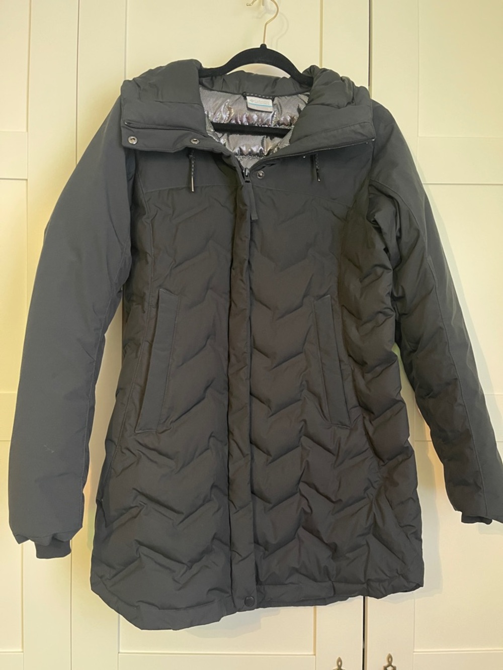 Columbia Omni-tech Classic Long Hooded Puffer Coat - Black